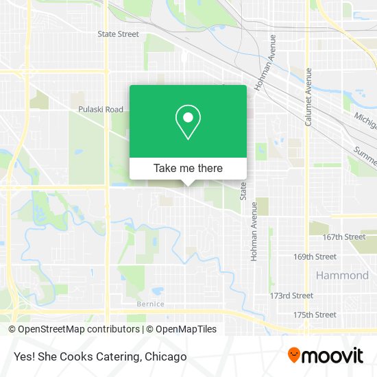 Yes! She Cooks Catering map