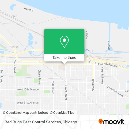 Bed Bugs Pest Control Services map