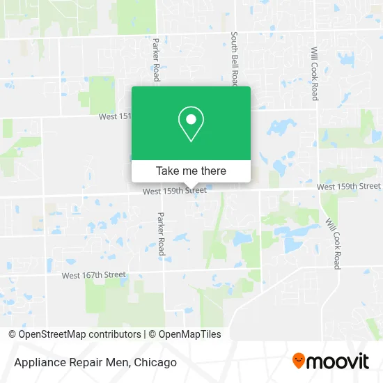Appliance Repair Men map