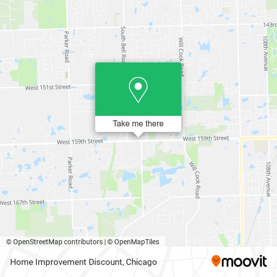 Home Improvement Discount map