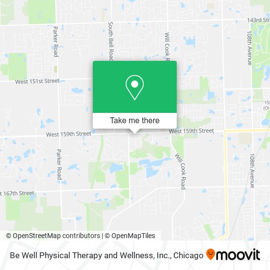 Mapa de Be Well Physical Therapy and Wellness, Inc.