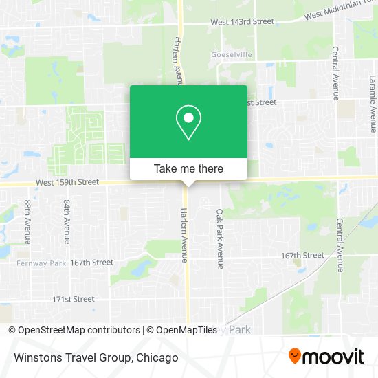 Winstons Travel Group map