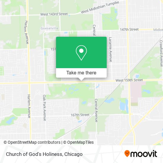 Church of God's Holiness map