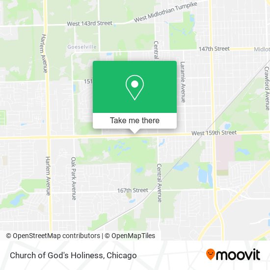 Mapa de Church of God's Holiness