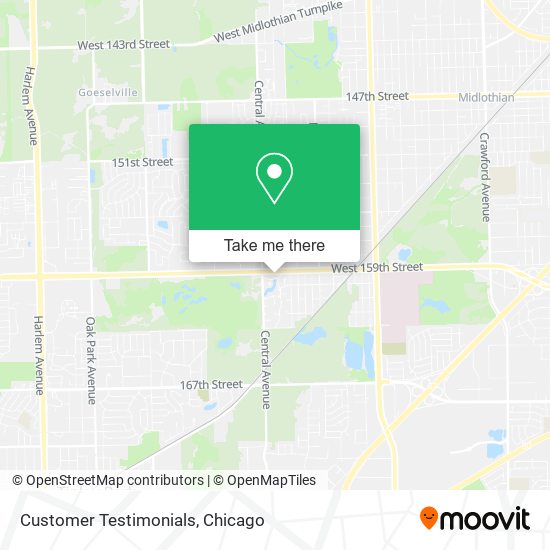 Customer Testimonials map