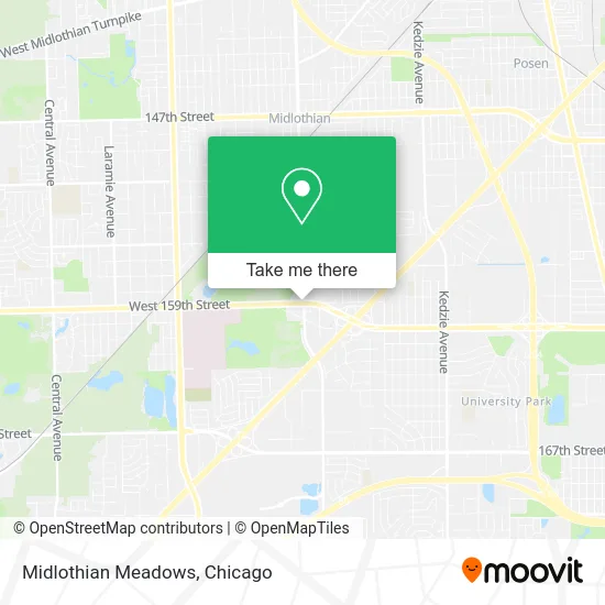 Midlothian Meadows map