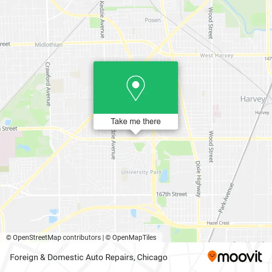 Foreign & Domestic Auto Repairs map
