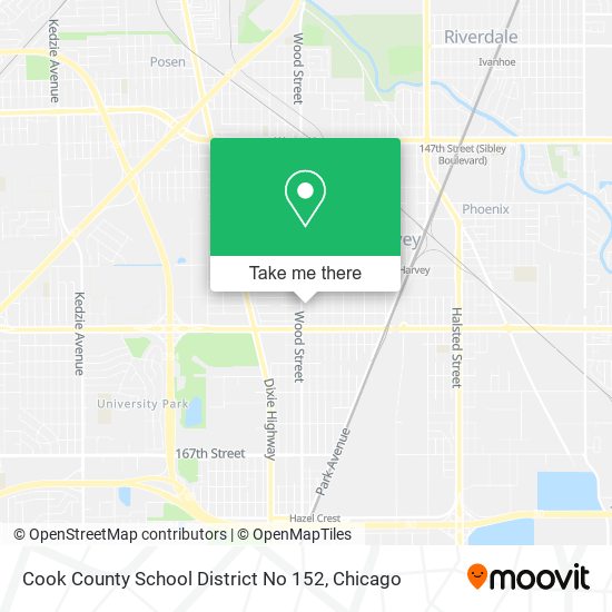 Cook County School District No 152 map