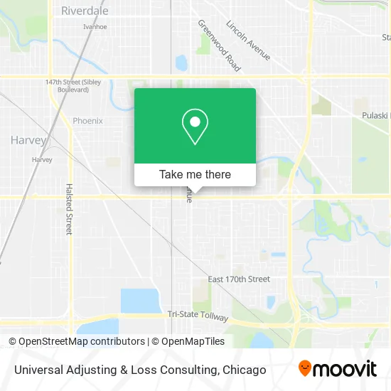 Mapa de Universal Adjusting & Loss Consulting