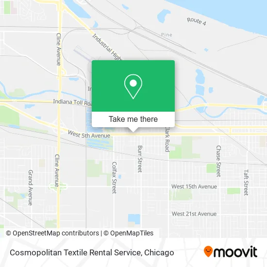 Mapa de Cosmopolitan Textile Rental Service