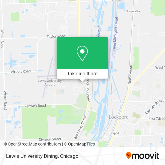 Mapa de Lewis University Dining