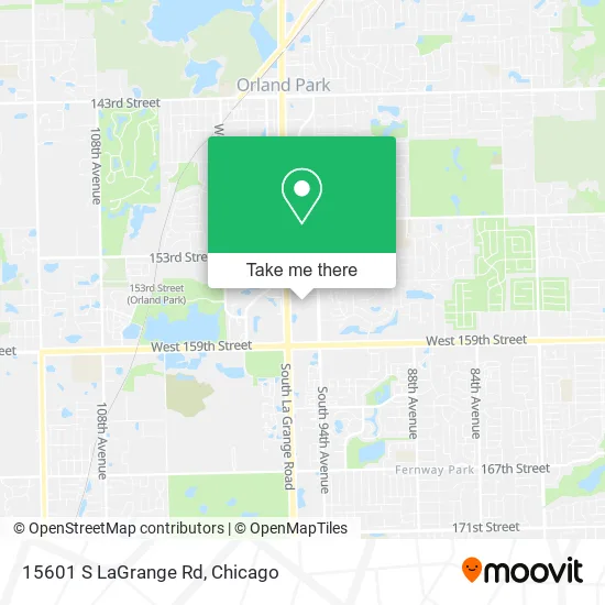 15601 S LaGrange Rd map