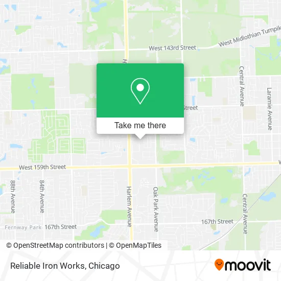 Reliable Iron Works map