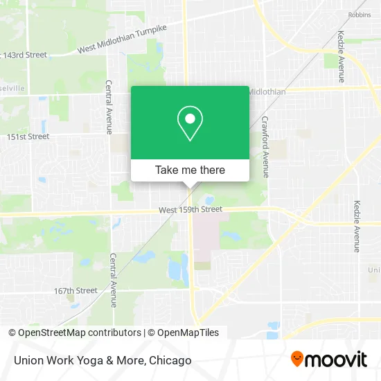 Union Work Yoga & More map