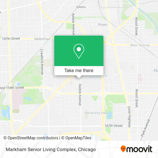 Markham Senior Living Complex map