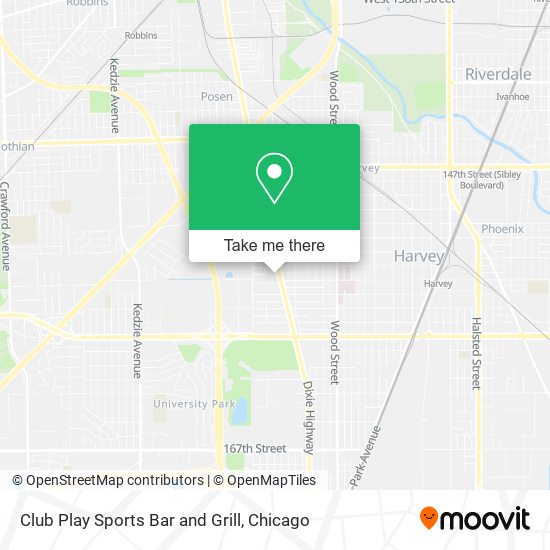 Mapa de Club Play Sports Bar and Grill