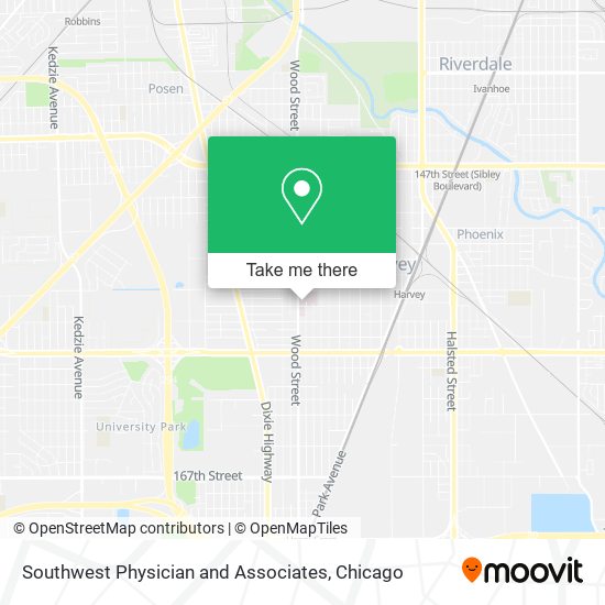 Mapa de Southwest Physician and Associates