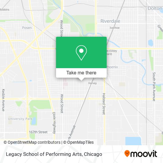 Mapa de Legacy School of Performing Arts