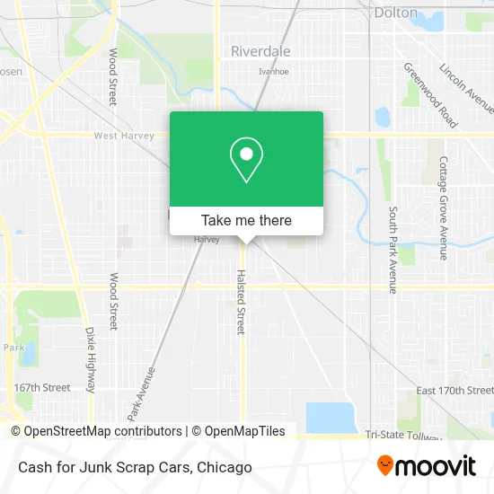 Cash for Junk Scrap Cars map