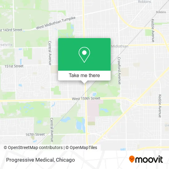 Progressive Medical map