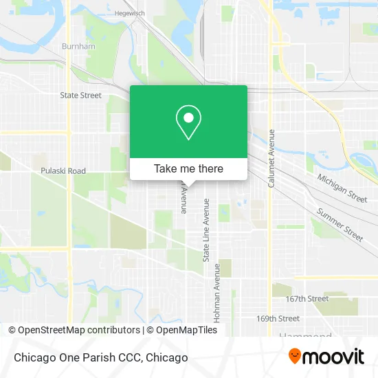 Chicago One Parish CCC map