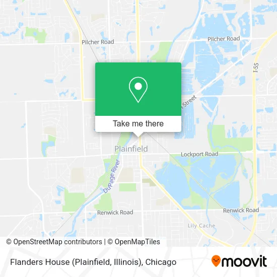 Flanders House (Plainfield, Illinois) map