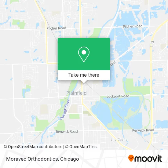 Moravec Orthodontics map
