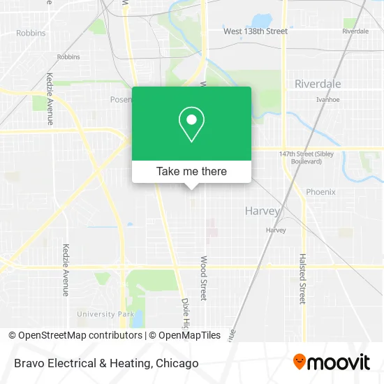 Mapa de Bravo Electrical & Heating