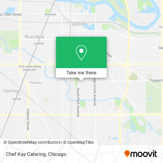 Chef Kay Catering map