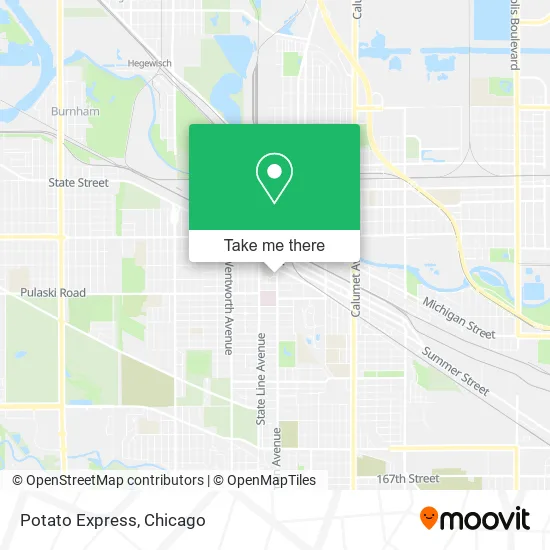 Potato Express map