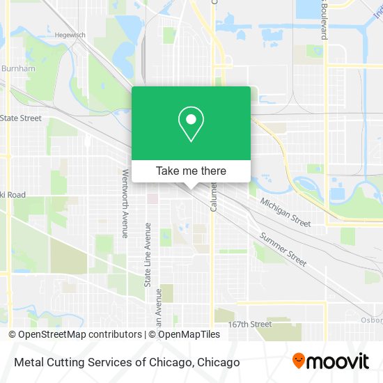 Metal Cutting Services of Chicago map