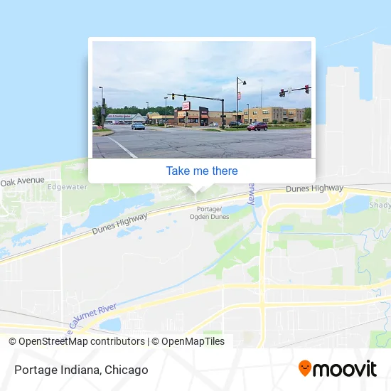 Portage Indiana map