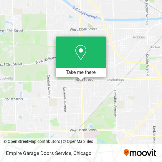 Empire Garage Doors Service map