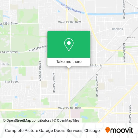 Complete Picture Garage Doors Services map