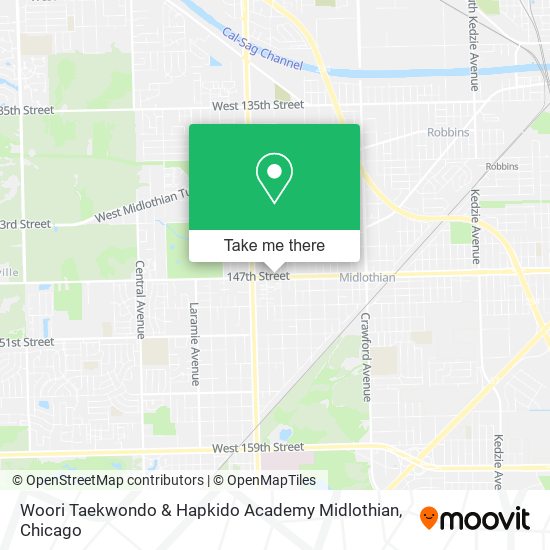 Mapa de Woori Taekwondo & Hapkido Academy Midlothian