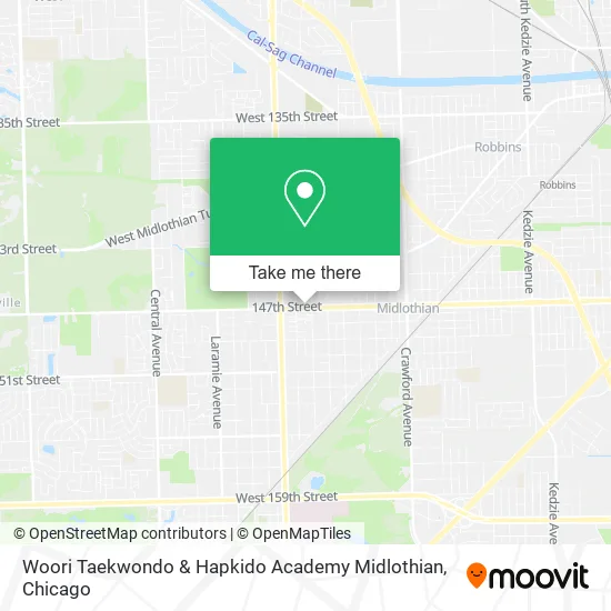 Woori Taekwondo & Hapkido Academy Midlothian map