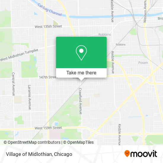 Village of Midlothian map