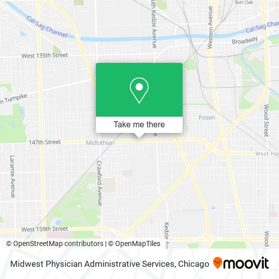 Midwest Physician Administrative Services map