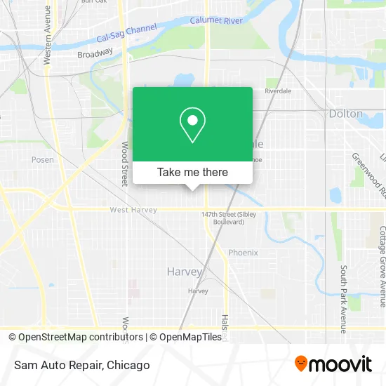 Mapa de Sam Auto Repair