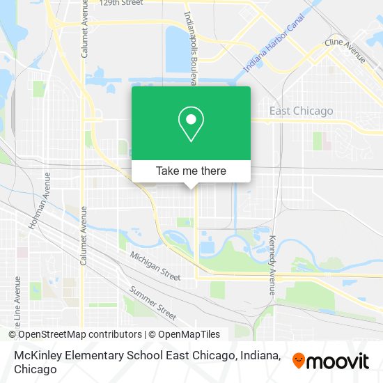 Mapa de McKinley Elementary School East Chicago, Indiana