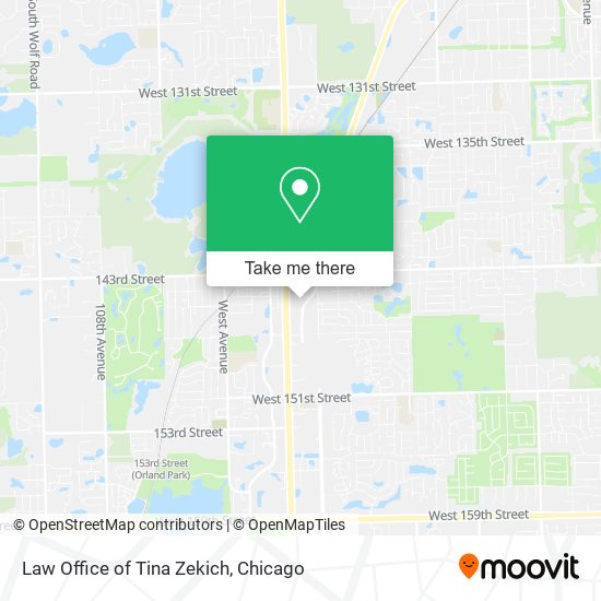 Mapa de Law Office of Tina Zekich