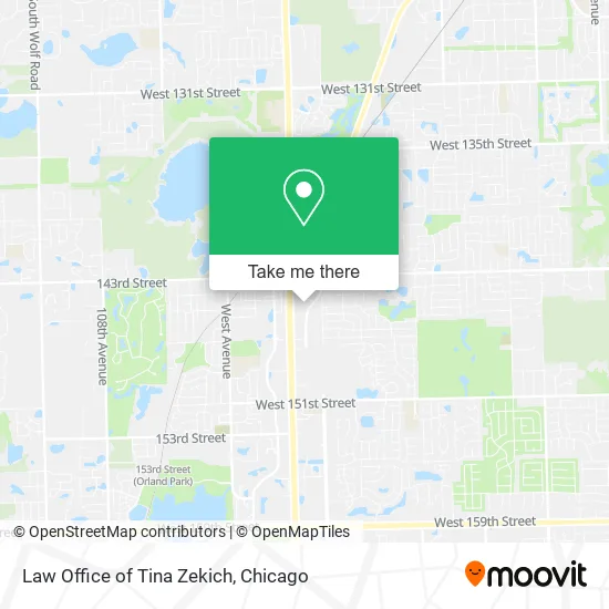 Mapa de Law Office of Tina Zekich