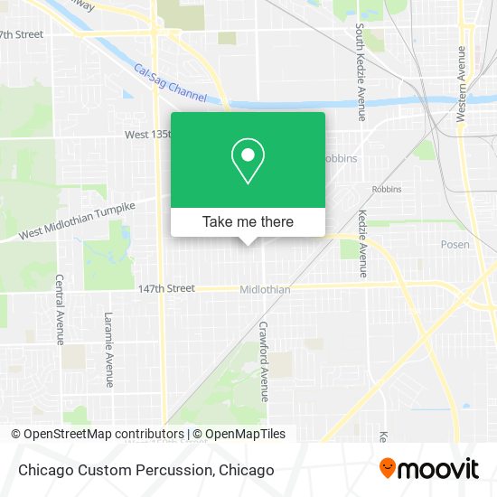 Chicago Custom Percussion map