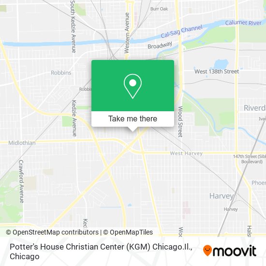 Potter's House Christian Center (KGM) Chicago.Il. map