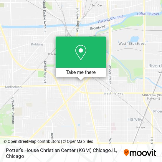 Mapa de Potter's House Christian Center (KGM) Chicago.Il.