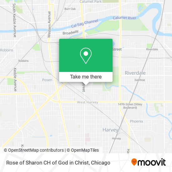 Rose of Sharon CH of God in Christ map