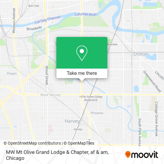 Mapa de MW Mt Olive Grand Lodge & Chapter, af & am