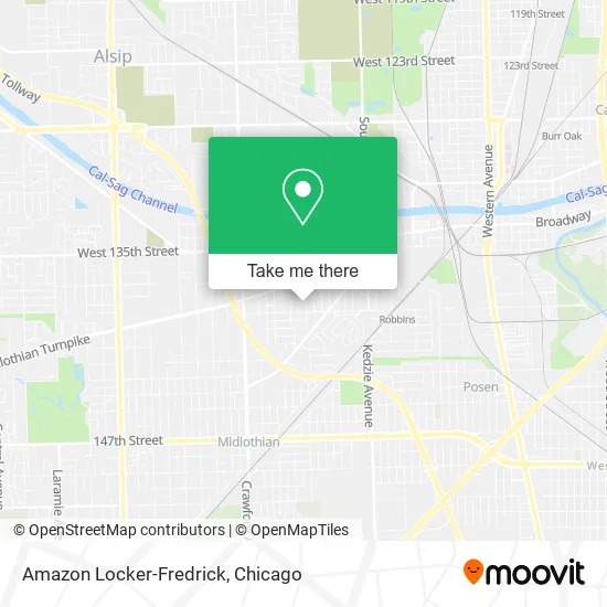Amazon Locker-Fredrick map