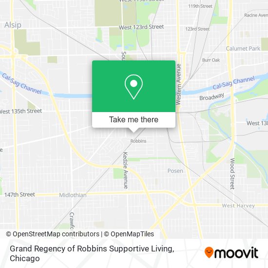 Grand Regency of Robbins Supportive Living map