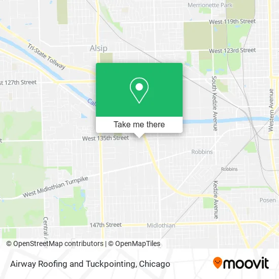 Airway Roofing and Tuckpointing map